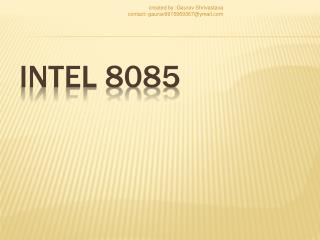 INTEL 8085