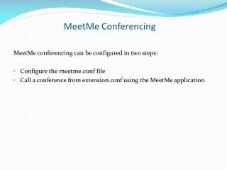 MeetMe Conferencing