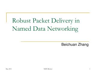 Robust Packet Delivery in Named Data Networking