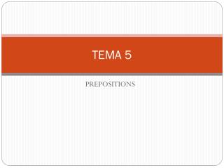 TEMA 5