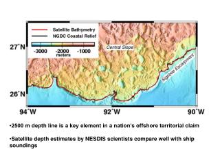 2500 m depth line is a key element in a nation’s offshore territorial claim