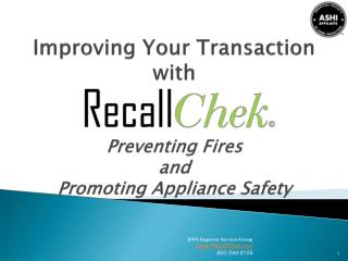 Improving Your Transaction with Preventing Fires and Promoting Appliance Safety