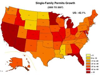Single-Family Permits Growth (2005 TO 2007)
