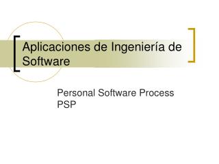 Aplicaciones de Ingeniería de Software