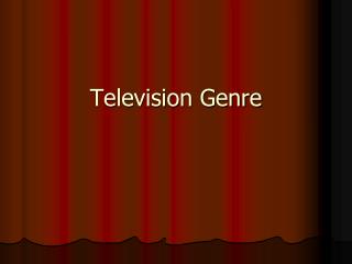 Television Genre