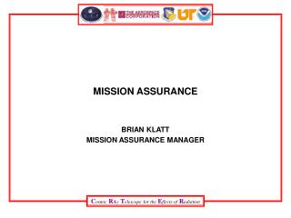 MISSION ASSURANCE