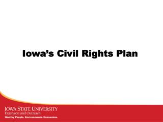 Iowa’s Civil Rights Plan