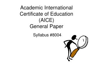 Academic International Certificate of Education (AICE) General Paper