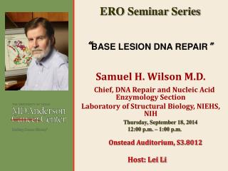 “ BASE LESION DNA REPAIR ”