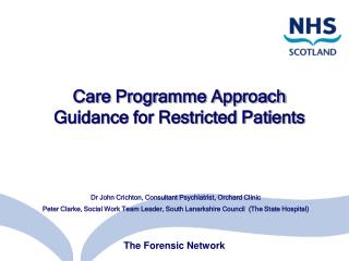 Care Programme Approach Guidance for Restricted Patients