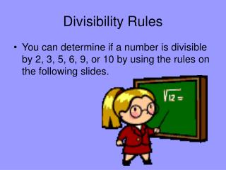 Divisibility Rules