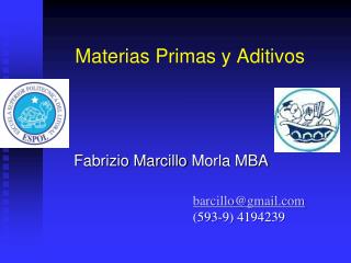 Materias Primas y Aditivos