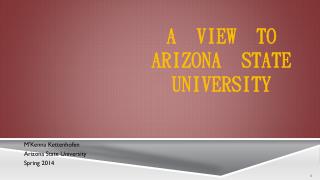 A View to Arizona State University