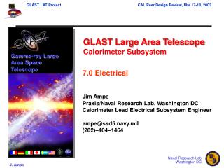 GLAST Large Area Telescope Calorimeter Subsystem