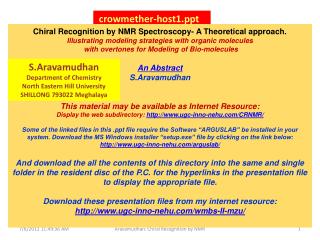 Distiguishing features for Chirality