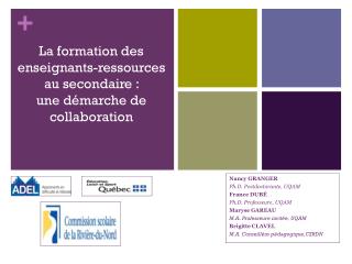 La formation des enseignants-ressources au secondaire : une démarche de collaboration