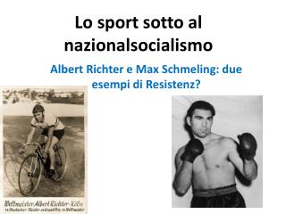 Lo sport sotto al nazionalsocialismo