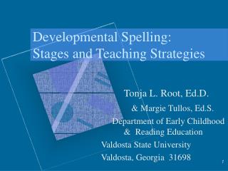 Developmental Spelling: Stages and Teaching Strategies