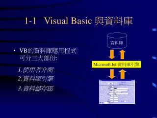 1-1 Visual Basic 與資料庫