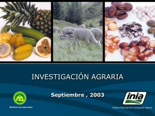 INVESTIGACIÓN AGRARIA