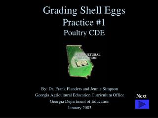 Grading Shell Eggs Practice #1 Poultry CDE