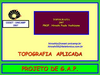 PROJETO DE G.A.P.