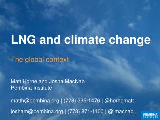 LNG and climate change