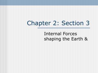 Chapter 2: Section 3
