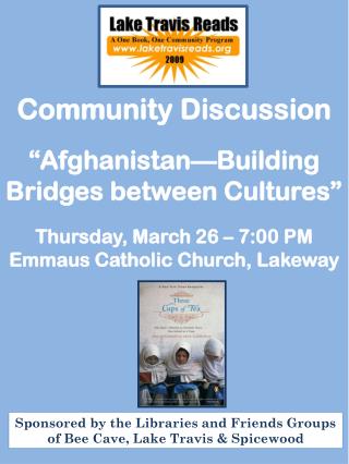 Community Discussion “Afghanistan—Building Bridges between Cultures”