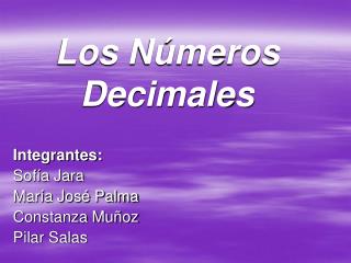 Los Números Decimales