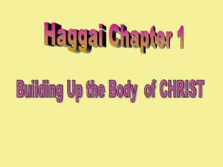 Haggai Chapter 1
