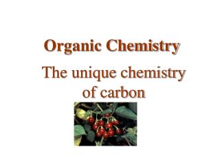 Organic Chemistry