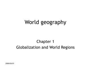 World geography