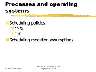 Processes and operating systems