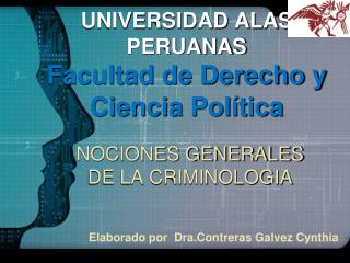 UNIVERSIDAD ALAS PERUANAS Facultad de Derecho y Ciencia Política