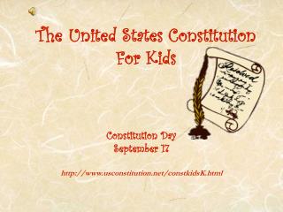 The United States Constitution For Kids