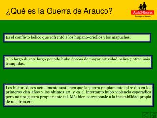 ¿Qué es la Guerra de Arauco?