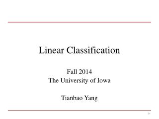 Linear Classification