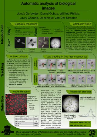 Automatic analysis of biological images