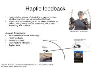 Haptic feedback