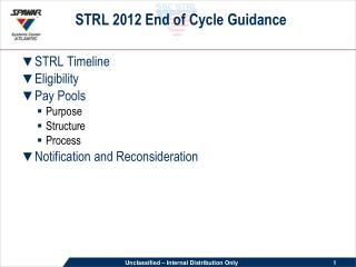 STRL 2012 End of Cycle Guidance