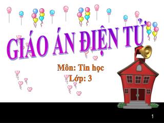 GIÁO ÁN ĐIỆN TỬ