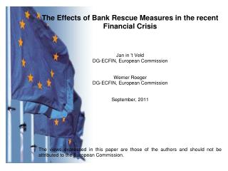 1. Standard fiscal measures and bank rescue measures