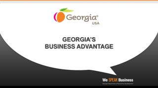 Georgia’s business advantage