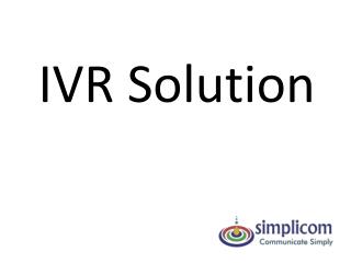 IVR Solution