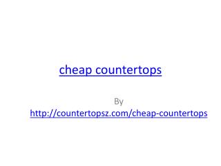 Cheap Countertops