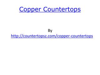 Copper Countertops