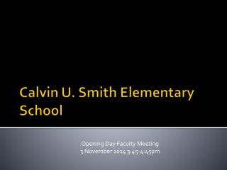 Calvin U. Smith Elementary School