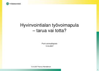 Hyvinvointialan työvoimapula – tarua vai totta?