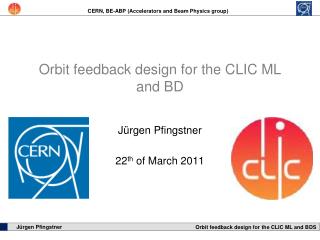 Orbit feedback design for the CLIC ML and BD